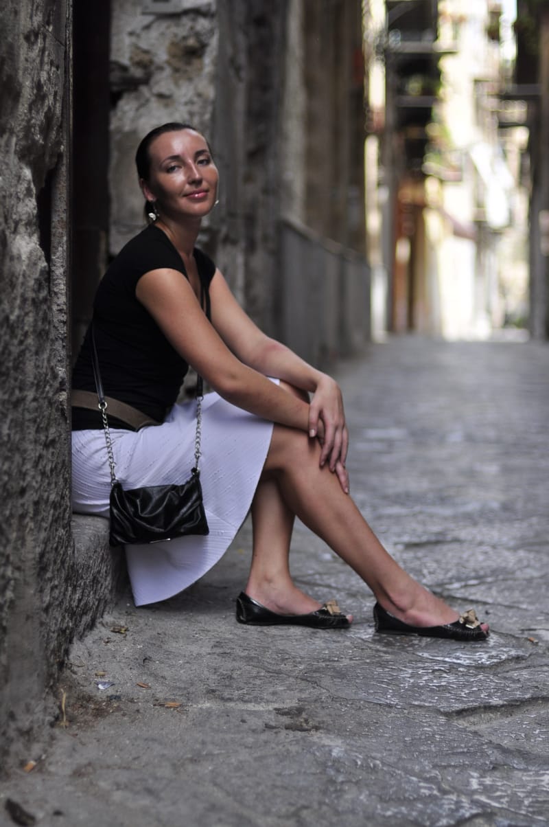 Seated woman