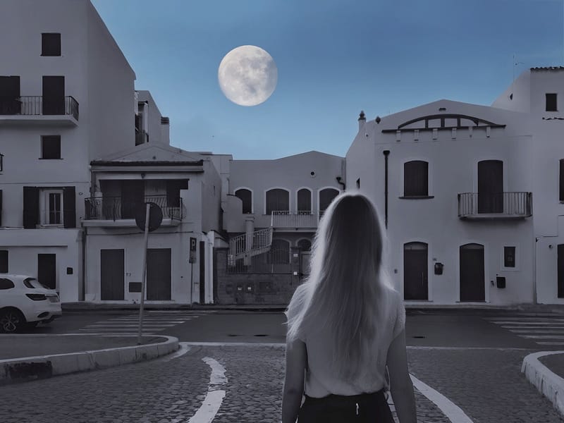 La luna e la ragazza