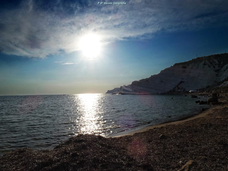 Atardecer en la "scala dei turchi"